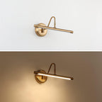 JOOSENLUX Modern Picture Lights 16.54'' Inch Brass for Painting Display Wall, Metal Artwork LED Wall Lamp,9W(45W Eqv.),Warm White 3000K,Hardwired Connection Swing Arm - Grand Goldman