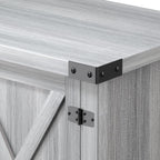 JUMMICO TV Stand, 65 Inch TV Farmhouse Entertainment Center with Double Barn Doors and Storage Cabinets, Console TV Table Media for Living Room, Bedroom (Grey) - Grand Goldman