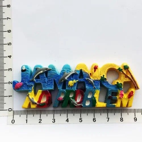 Jamaica Fridge Magnets Tourist Souvenirs Magnetic Refrigerator Stickers 3d Stereo Sticker Home Decoration Crafts Travel Gifts - Grand Goldman