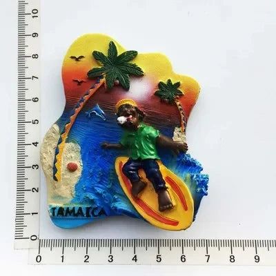 Jamaica Fridge Magnets Tourist Souvenirs Magnetic Refrigerator Stickers 3d Stereo Sticker Home Decoration Crafts Travel Gifts - Grand Goldman