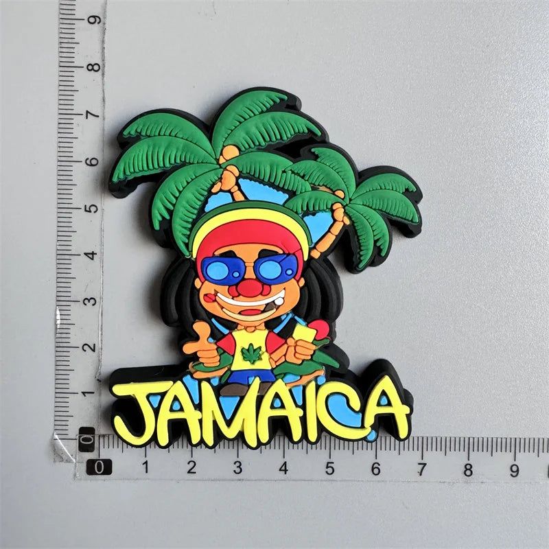 Jamaica travel PVC Fridge Magnets souvenirsoft Magnets for fridge gifts - Grand Goldman