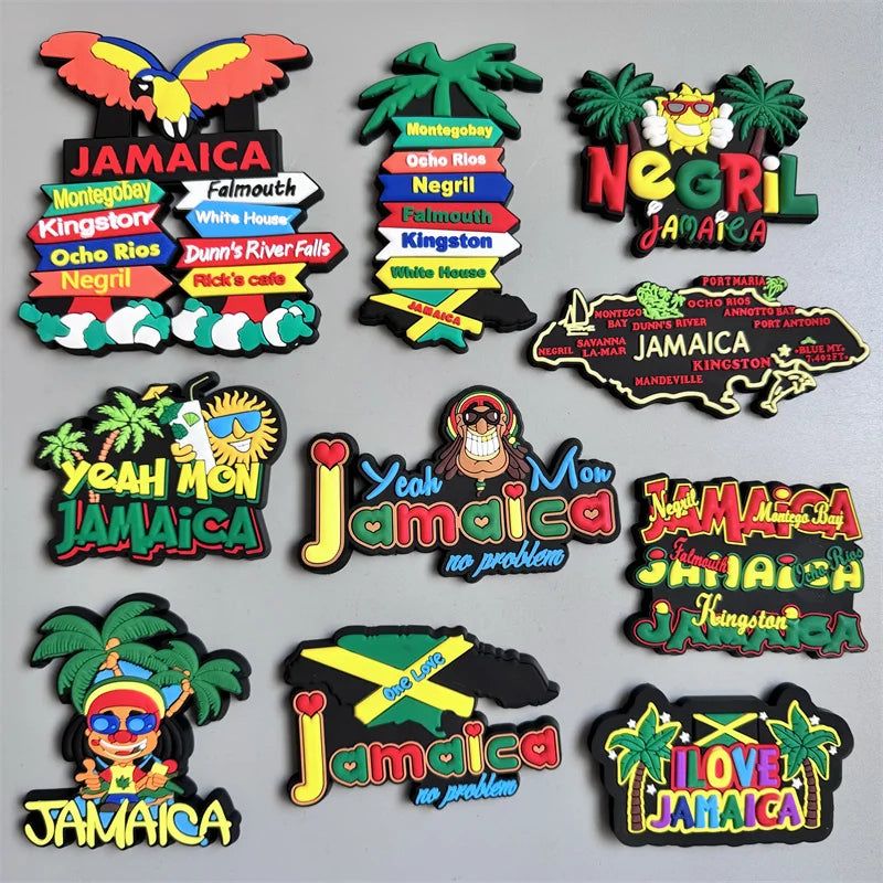 Jamaica travel PVC Fridge Magnets souvenirsoft Magnets for fridge gifts - Grand Goldman