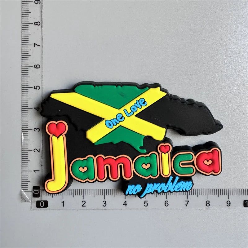 Jamaica travel PVC Fridge Magnets souvenirsoft Magnets for fridge gifts - Grand Goldman