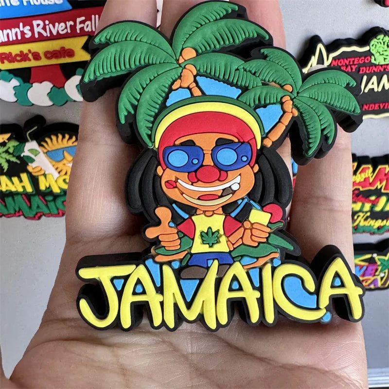 Jamaica travel PVC Fridge Magnets souvenirsoft Magnets for fridge gifts - Grand Goldman