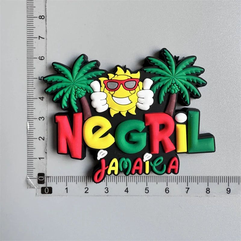 Jamaica travel PVC Fridge Magnets souvenirsoft Magnets for fridge gifts - Grand Goldman