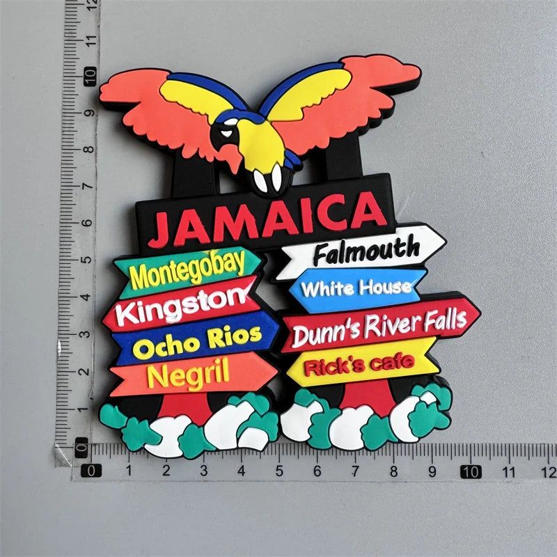 Jamaica travel PVC Fridge Magnets souvenirsoft Magnets for fridge gifts - Grand Goldman