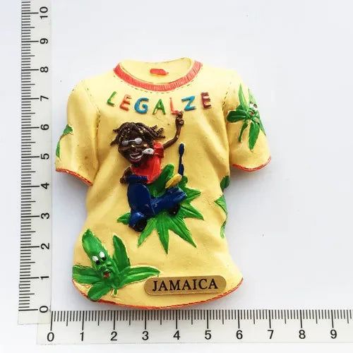 Jamaica Fridge Magnets Tourist Souvenirs Magnetic Refrigerator Stickers 3d Stereo Sticker Home Decoration Crafts Travel Gifts - Grand Goldman