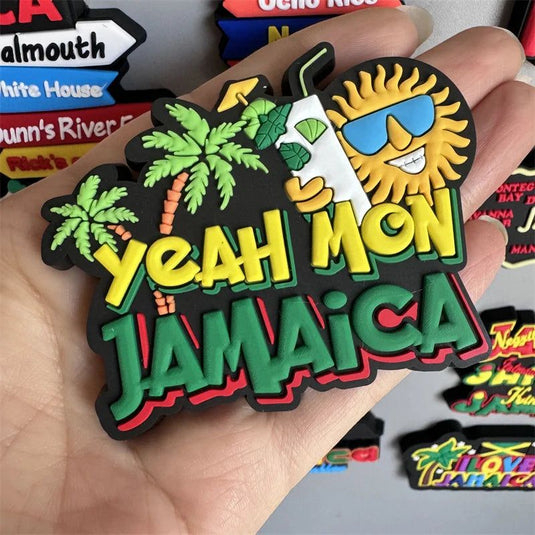 Jamaica travel PVC Fridge Magnets souvenirsoft Magnets for fridge gifts - Grand Goldman