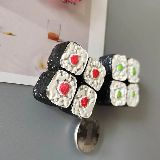 Japan Simulation Food Japanese Sushi Rice Roll Home Decorations 3D Resin Refrigerator Magnets souvenir - Grand Goldman