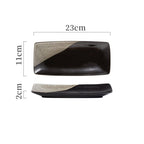 Japanese Ceramic Plates Sushi Dish Tableware Tray Cutlery - Grand Goldman