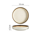 Japanese Ceramic Plates Sushi Dish Tableware Tray Cutlery - Grand Goldman