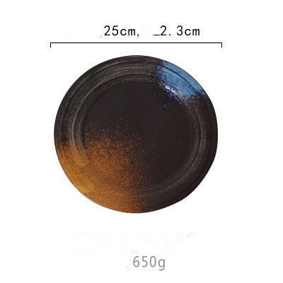 Japanese Ceramic Tableware Hotel Plate Fish Hand Painted Plate - Grand Goldman