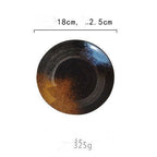 Japanese Ceramic Tableware Hotel Plate Fish Hand Painted Plate - Grand Goldman