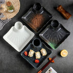 Japanese Fan-shaped Creative Cold Dish Plate - Grand Goldman