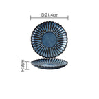 Japanese Retro Kiln Changed Chrysanthemum Dish Ceramic Tableware - Grand Goldman