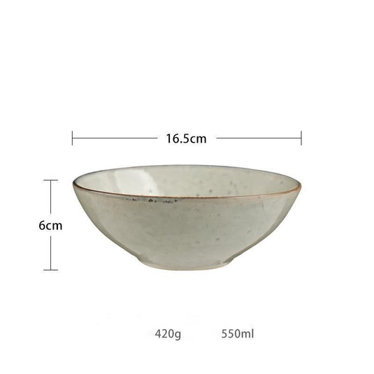 Japanese Retro Pitted Household Ceramic Tableware - Grand Goldman