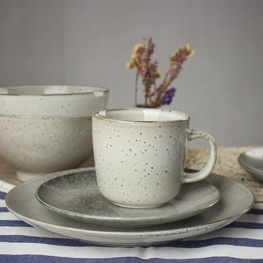 Japanese Retro Pitted Household Ceramic Tableware - Grand Goldman