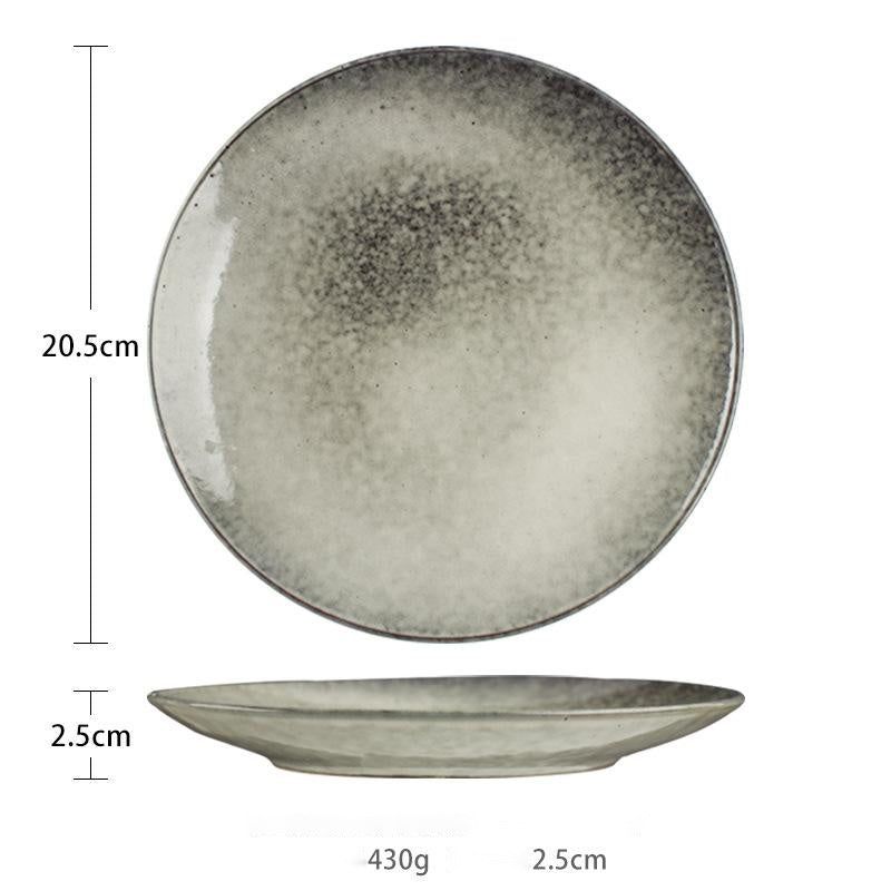 Japanese Retro Pitted Household Ceramic Tableware - Grand Goldman