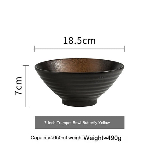 Japanese Style Ceramic Bowl Household Large Ramen Creative Tableware - Grand Goldman