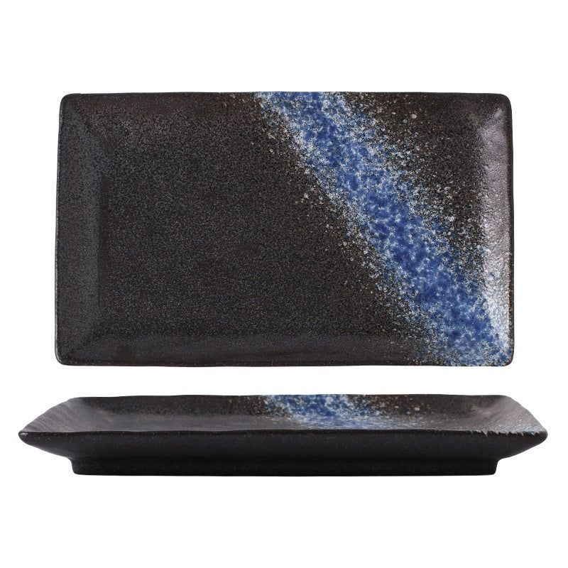 Japanese Style Ceramic Plate Rectangular Sushi Plate Plate Dish Household Hotel Tableware - Grand Goldman