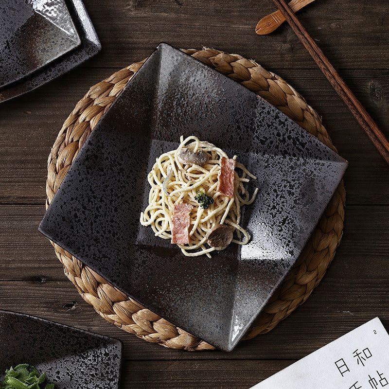 Japanese Style Home Creative Ceramic Nine Compartments Square Plate Tableware - Grand Goldman