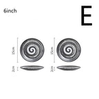 Japanese Style Tableware Household Ceramic Plates - Grand Goldman