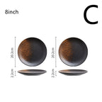 Japanese Style Tableware Household Ceramic Plates - Grand Goldman