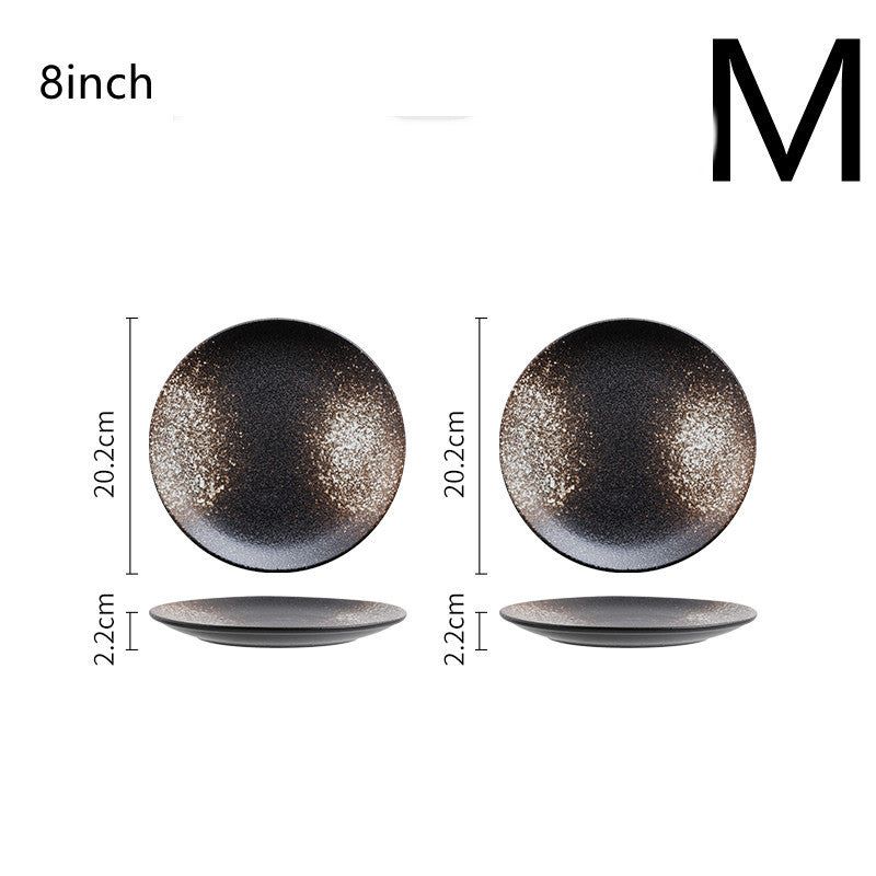 Japanese Style Tableware Household Ceramic Plates - Grand Goldman