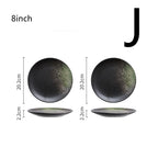 Japanese Style Tableware Household Ceramic Plates - Grand Goldman