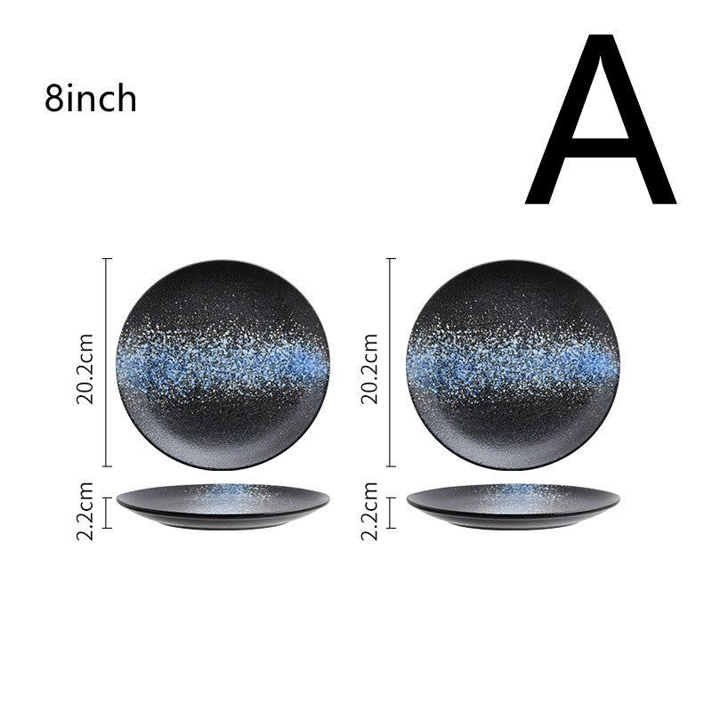 Japanese Style Tableware Household Ceramic Plates - Grand Goldman