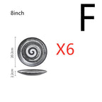 Japanese Style Tableware Household Ceramic Plates - Grand Goldman