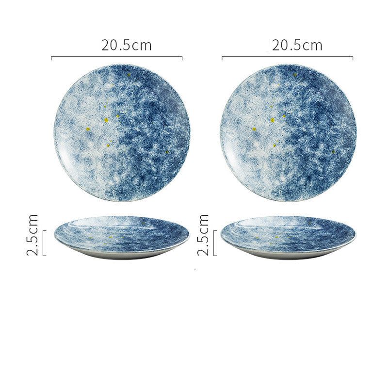 Japanese Tableware Household Ceramic Creative Steak Plate - Grand Goldman