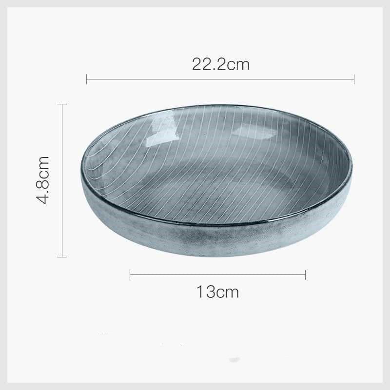 Japanese ceramic dish plate household light luxury - Grand Goldman