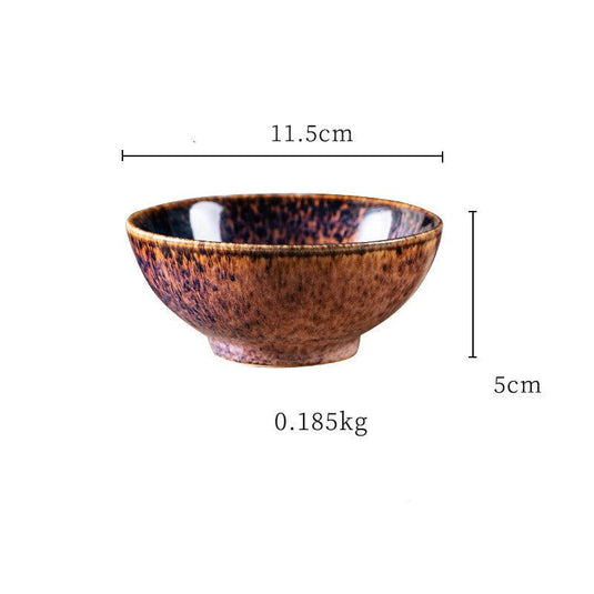 Japanese ceramic tableware household rice bowl - Grand Goldman