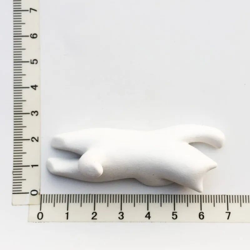 Japanese healing 3D Abstract Small Black Cat magnets Cute Animal Resin Refrigerator Magnet Magnetic Stickers for Home Decoration - Grand Goldman