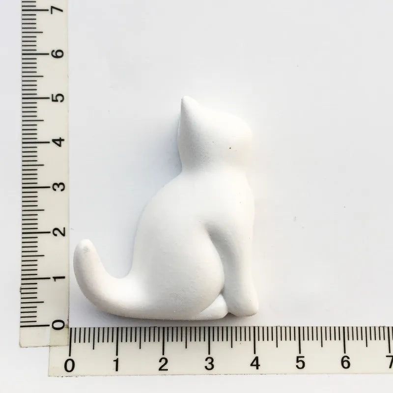 Japanese healing 3D Abstract Small Black Cat magnets Cute Animal Resin Refrigerator Magnet Magnetic Stickers for Home Decoration - Grand Goldman