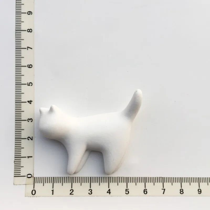 Japanese healing 3D Abstract Small Black Cat magnets Cute Animal Resin Refrigerator Magnet Magnetic Stickers for Home Decoration - Grand Goldman