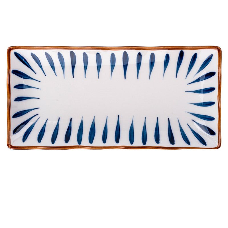 Japanese-style Dinner Plate, Household Ceramic Plate, Breakfast Plate, Tableware, Fish Plate, Sushi Plate - Grand Goldman
