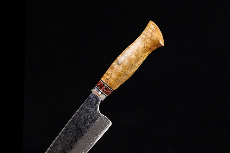 Japanese-style Damascus VG10 Boning Splitting Knife - Grand Goldman