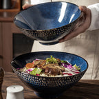 Japanese-style High-legged Powder Ceramic Noodle Bowl - Grand Goldman