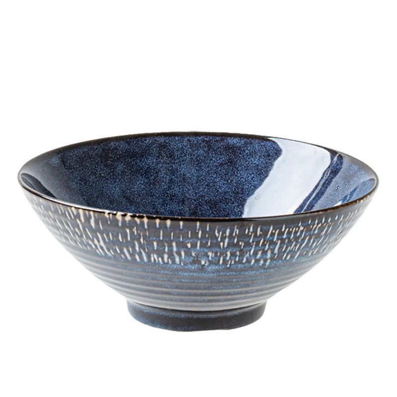Japanese-style High-legged Powder Ceramic Noodle Bowl - Grand Goldman