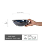 Japanese-style High-legged Powder Ceramic Noodle Bowl - Grand Goldman