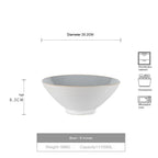 Japanese-style High-legged Powder Ceramic Noodle Bowl - Grand Goldman