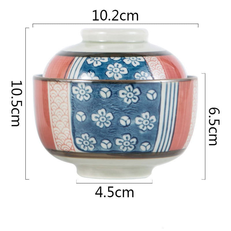 Japanese-style Pot-stewed Bowl With Ceramic Hand-painted Lid - Grand Goldman