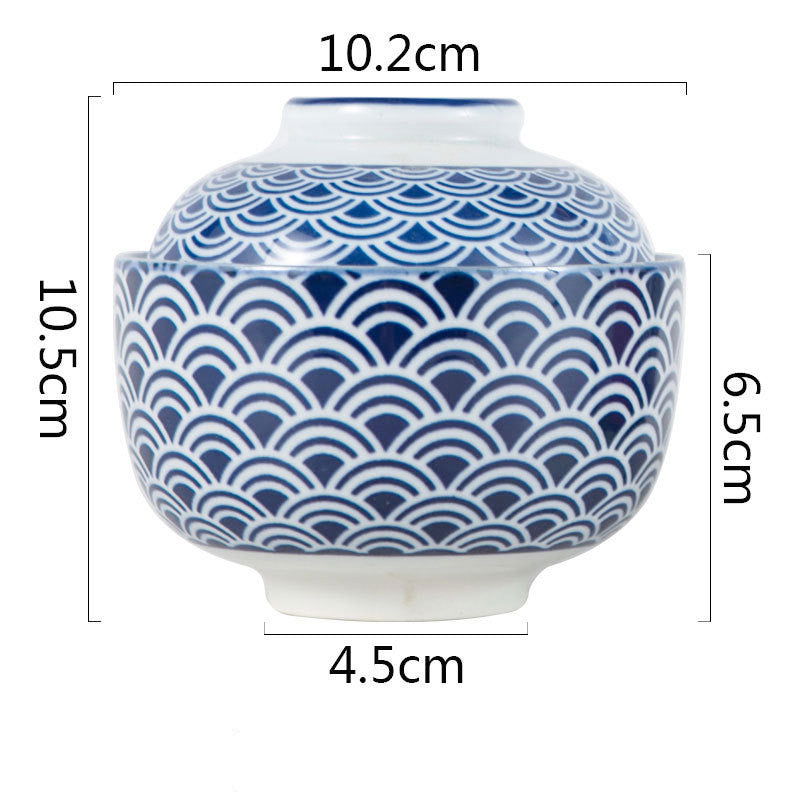 Japanese-style Pot-stewed Bowl With Ceramic Hand-painted Lid - Grand Goldman