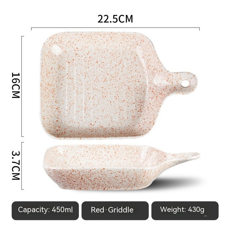 Japanese-style Set Handle Handle Plate Salad Bowl - Grand Goldman