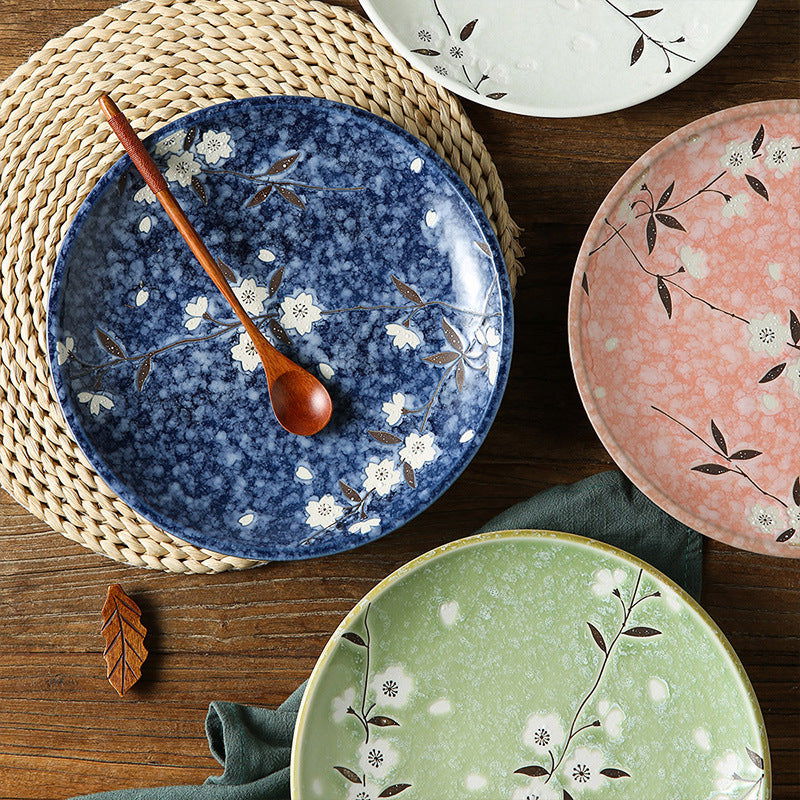 Japanese-style Tableware Plate Steak Plate Dinner Plate Flat Plate - Grand Goldman