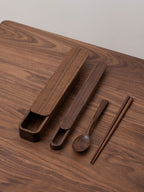 Japanese-style Wooden Portable Tableware Storage Box Set - Grand Goldman