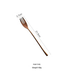 Japanese 304 Stainless Steel Rose Gold Knife, Fork And Spoon Chopsticks - Grand Goldman