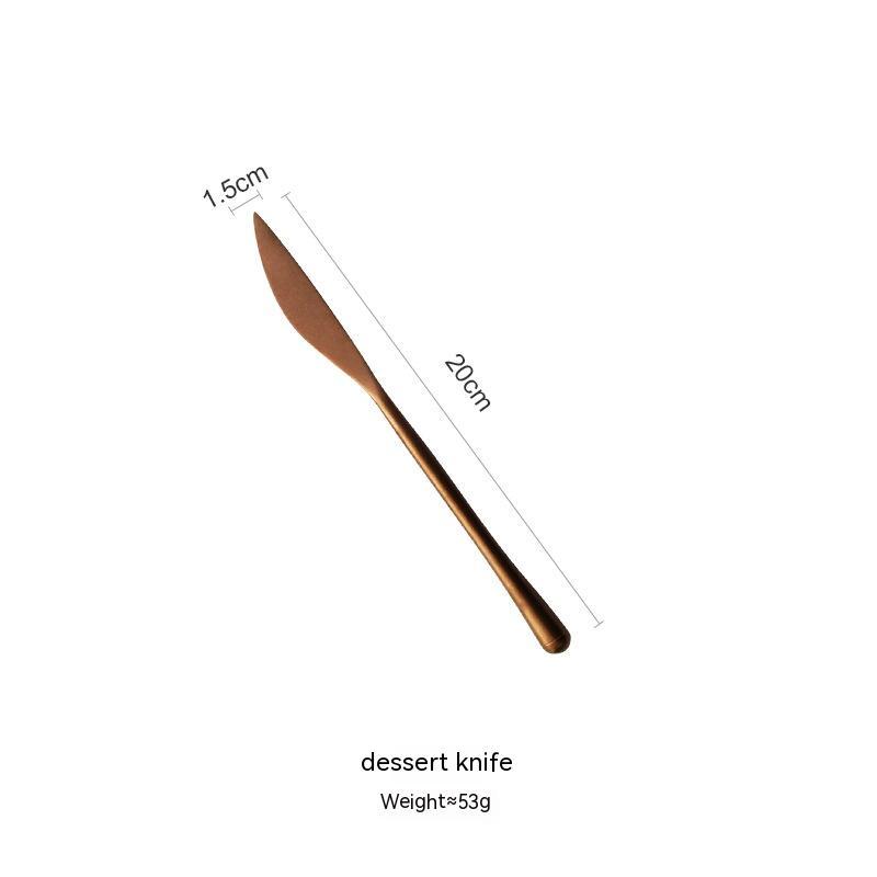 Japanese 304 Stainless Steel Rose Gold Knife, Fork And Spoon Chopsticks - Grand Goldman